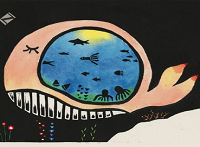 Baleine à l'aide